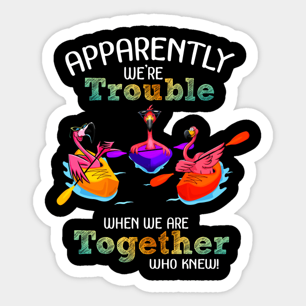 Apparently Were trouble when we are together who knew Sticker by American Woman